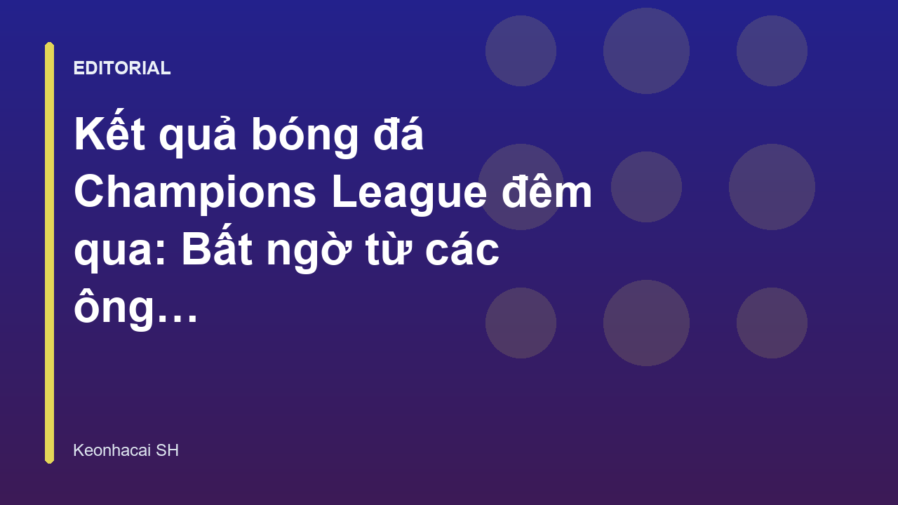 Cầu thủ thi đấu tại Champions League